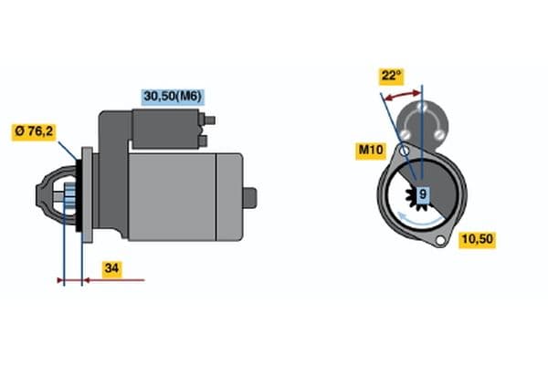 Bosch Marş motorları ve alternatörler Marş motoru küçük görsel 5