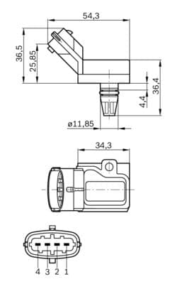 Bosch Sensörler Basınç sezicisi küçük görsel 7