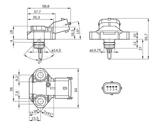 Bosch Sensörler Basınç sezicisi küçük görsel 8
