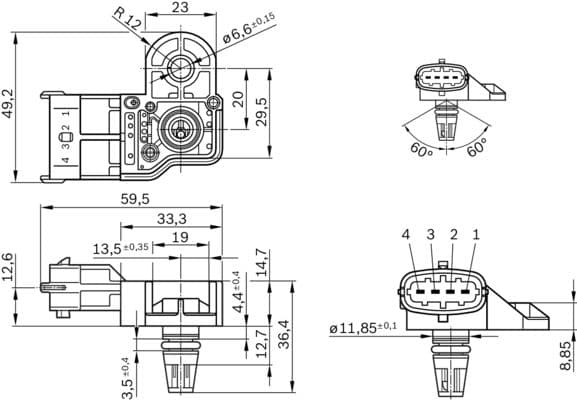 Bosch Sensörler Basınç sezicisi küçük görsel 6