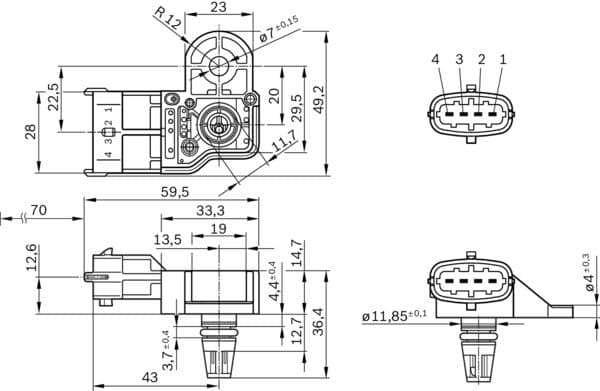 Bosch Sensörler Basınç sezicisi küçük görsel 7