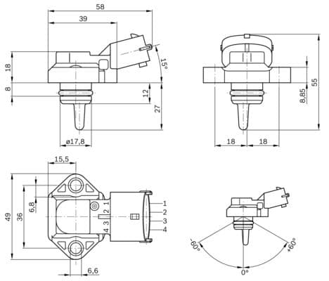 Bosch Sensörler Basınç/Sıcaklık sensörü 1