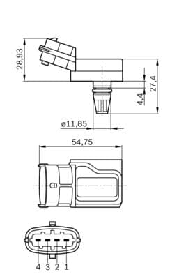 Bosch Sensörler Basınç/Sıcaklık sensörü küçük görsel 8