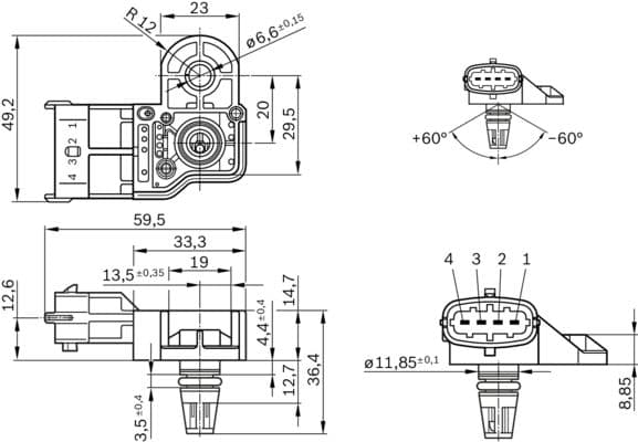 Bosch Sensörler Basınç sezicisi küçük görsel 8