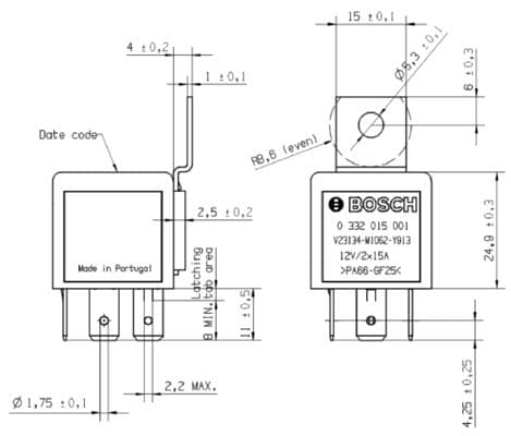 Bosch Elektrik Yedek Parça Röle, kilitleyici- küçük görsel 8