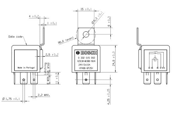 Bosch Elektrik Yedek Parça Röle, kilitleyici- küçük görsel 7
