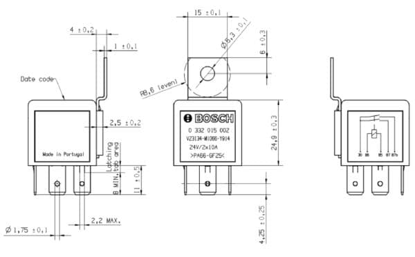 Bosch Elektrik Yedek Parça Röle, kilitleyici- küçük görsel 8