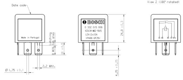 Bosch Elektrik Yedek Parça Röle, kilitleyici- küçük görsel 8