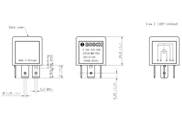 Bosch Elektrik Yedek Parça Röle, küçük- küçük görsel 7