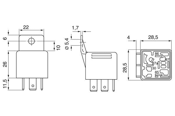 Bosch Elektrik Yedek Parça Röle, küçük- küçük görsel 5