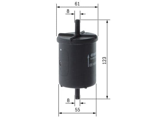 Bosch F 2151 Yakıt filtresi, Benzin enjeksiyonu 1