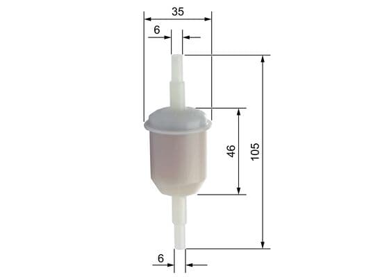 Bosch F 4058 Akaryakıt besleme borusu süzgeci küçük görsel 5