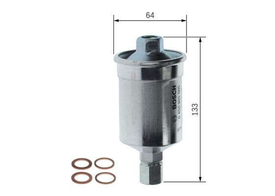 Bosch F 5005 Yakıt filtresi, Benzin enjeksiyonu küçük görsel 5
