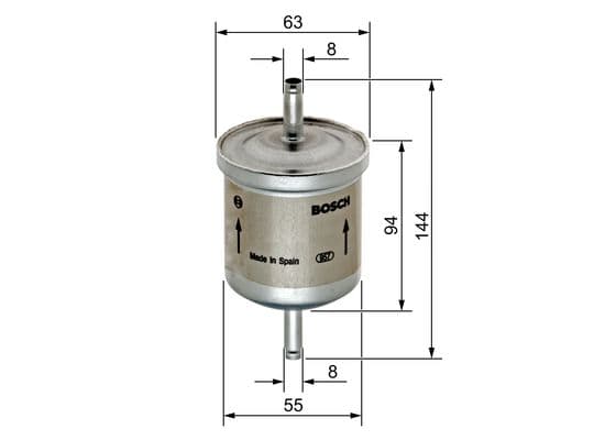 Bosch F 5280 Yakıt filtresi, Benzin enjeksiyonu 1