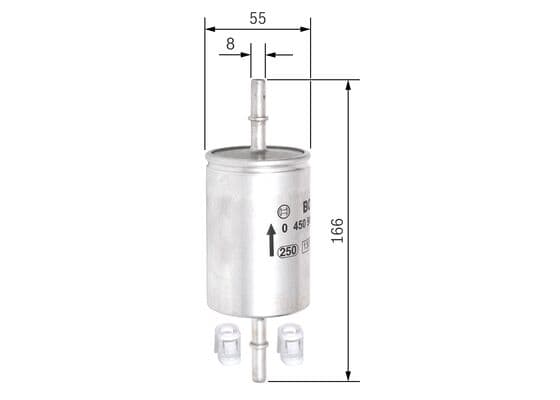 Bosch F 5316 Yakıt filtresi, Benzin enjeksiyonu küçük görsel 5