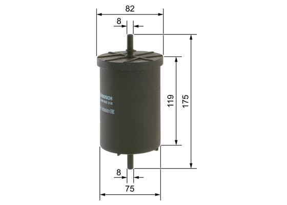 Bosch F 5318 Yakıt filtresi, Benzin enjeksiyonu küçük görsel 5