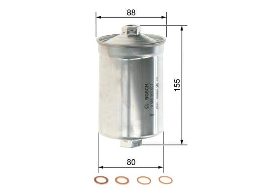 Bosch F 5601 Yakıt filtresi, Benzin enjeksiyonu 1