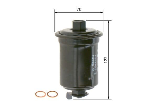 Bosch F 5914 Yakıt filtresi, Benzin enjeksiyonu küçük görsel 5