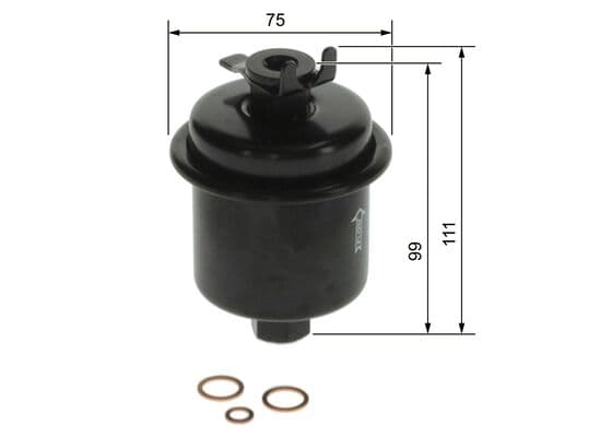 Bosch F 5916 Yakıt filtresi, Benzin enjeksiyonu küçük görsel 5