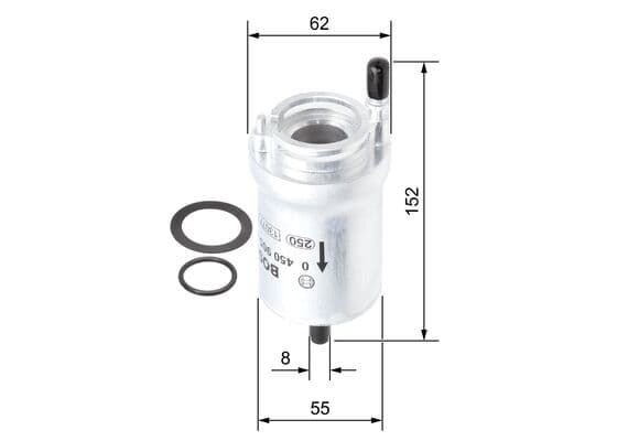 Bosch F 5925 Yakıt filtresi, Benzin enjeksiyonu küçük görsel 5