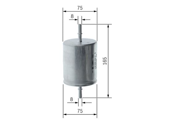 Bosch F 5927 Yakıt filtresi, Benzin enjeksiyonu 1