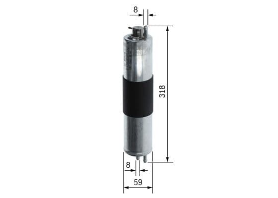 Bosch F 5952 Yakıt filtresi, Benzin enjeksiyonu küçük görsel 5