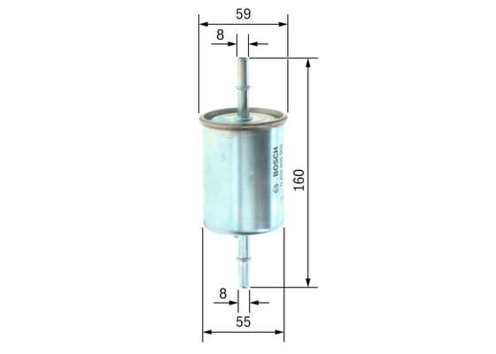 Bosch F 5969 Yakıt filtresi, Benzin enjeksiyonu küçük görsel 5