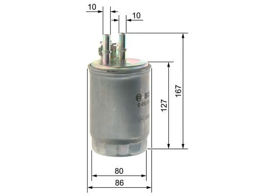 Bosch N 6357 Akaryakıt besleme borusu süzgeci 1