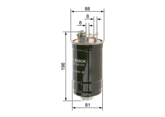 Bosch N 6374 Akaryakıt besleme borusu süzgeci 1
