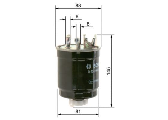Bosch N 6409 Akaryakıt besleme borusu süzgeci 1