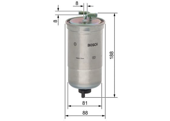 Bosch N 6442 Akaryakıt besleme borusu süzgeci 1