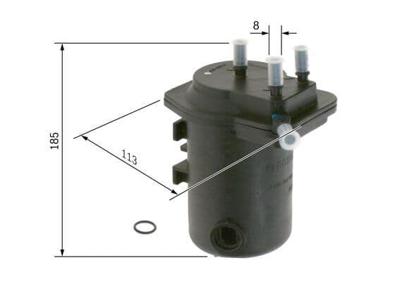 Bosch N 7008 Akaryakıt besleme borusu süzgeci küçük görsel 5