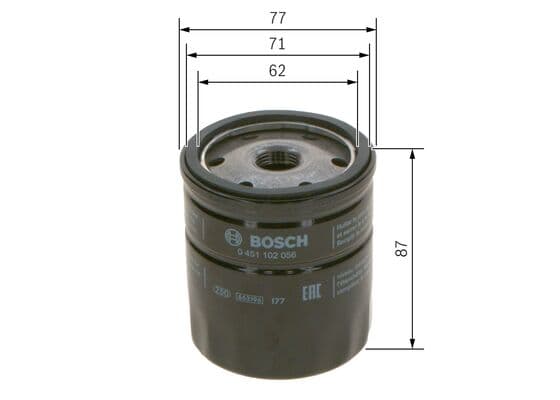 Bosch P 2056 Yağ filtresi küçük görsel 5