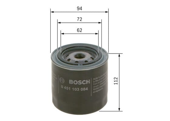 Bosch P 3084 Yağ filtresi küçük görsel 5
