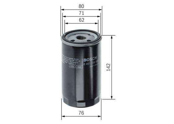 Bosch P 3092 Yağ filtresi 1
