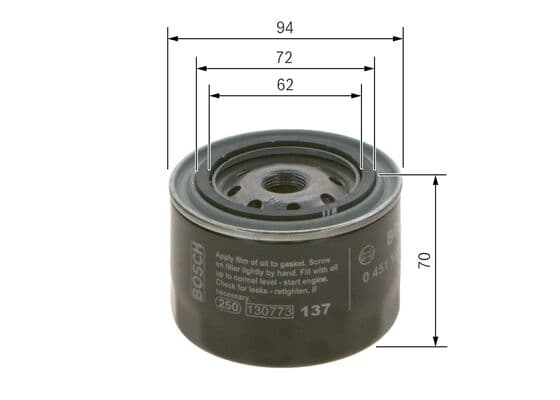 Bosch P 3093 Yağ filtresi küçük görsel 5