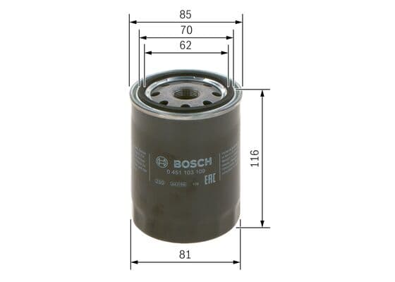 Bosch P 3109 Yağ filtresi küçük görsel 5