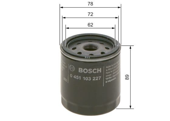Bosch P 3227 Yağ filtresi 1