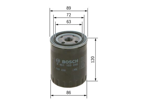 Bosch P 3240 Yağ filtresi küçük görsel 5