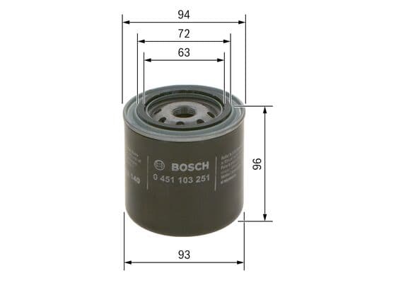 Bosch P 3251 Yağ filtresi küçük görsel 5