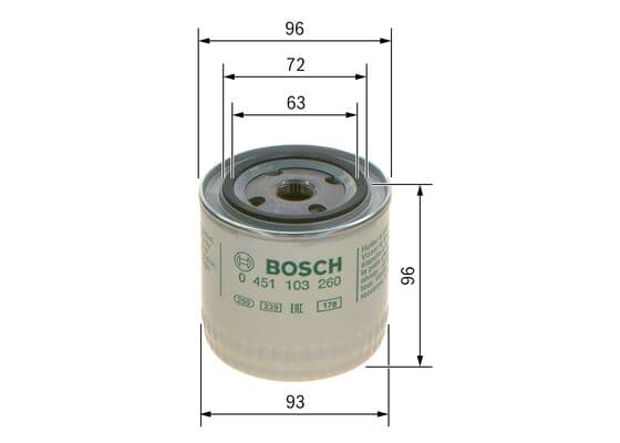 Bosch P 3260 Yağ filtresi küçük görsel 5