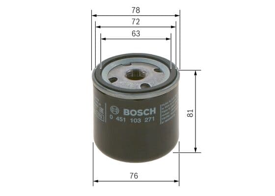 Bosch P 3271 Yağ filtresi küçük görsel 5