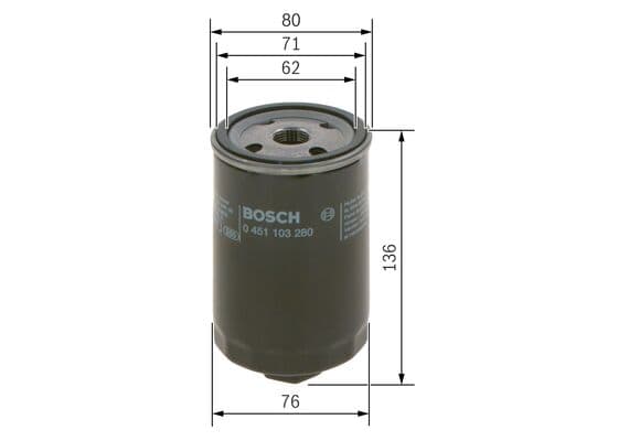 Bosch P 3280 Yağ filtresi küçük görsel 5