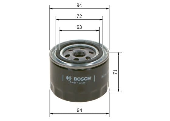 Bosch P 3311 Yağ filtresi küçük görsel 5