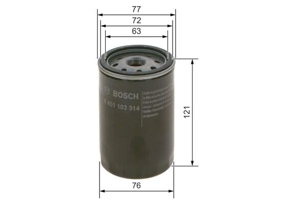 Bosch P 3314 Yağ filtresi küçük görsel 9