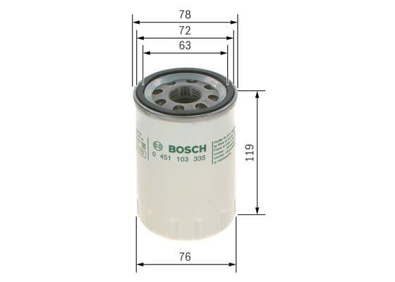 Bosch P 3335 Yağ filtresi küçük görsel 5