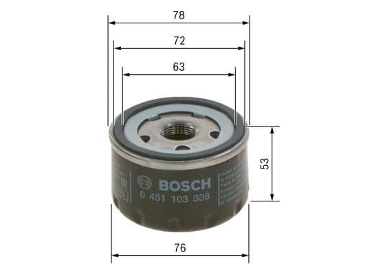 Bosch P 3336 Yağ filtresi küçük görsel 5