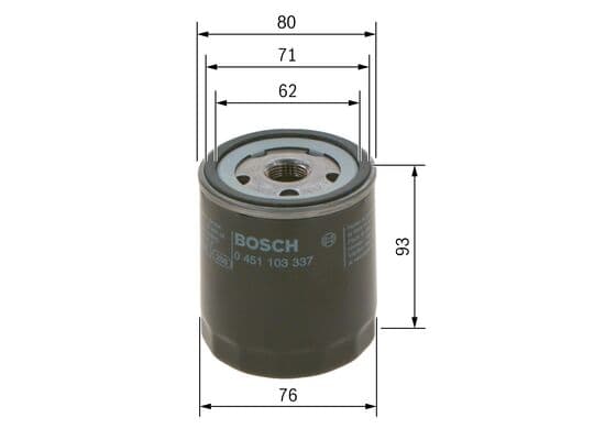 Bosch P 3337 Yağ filtresi küçük görsel 5