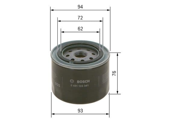 Bosch P 3341 Yağ filtresi küçük görsel 5