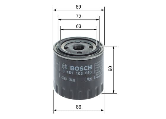 Bosch P 3353 Yağ filtresi küçük görsel 5